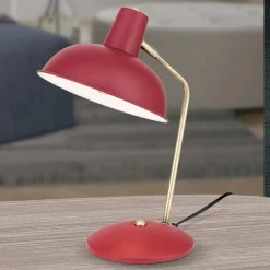 ORION Arbejdsrum/Kontor|Bordlamper > I vintagelook - Fedra bordlampe, rød