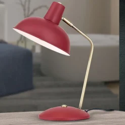 ORION Arbejdsrum/Kontor|Bordlamper > I vintagelook - Fedra bordlampe, rød