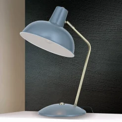 Arbejdsrum/Kontor|Bordlamper ^ ORION I vintagelook - Fedra bordlampe, grå