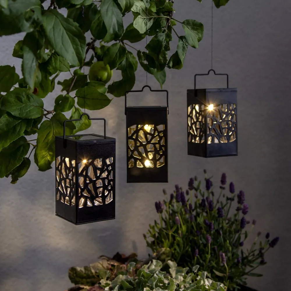 STAR TRADING Dekorationsbelysning > Izola Mini LED-solcellelampe i sæt af 3