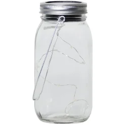 STAR TRADING Dekorationsbelysning|Solcellelamper > Jamjar - flot solcelle-dekorationslampe i glas