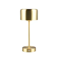 Arbejdsrum/Kontor|Bordlamper ^ Reality Leuchten Jeff LED-bordlampe, mat messing, højde 30 cm, metal
