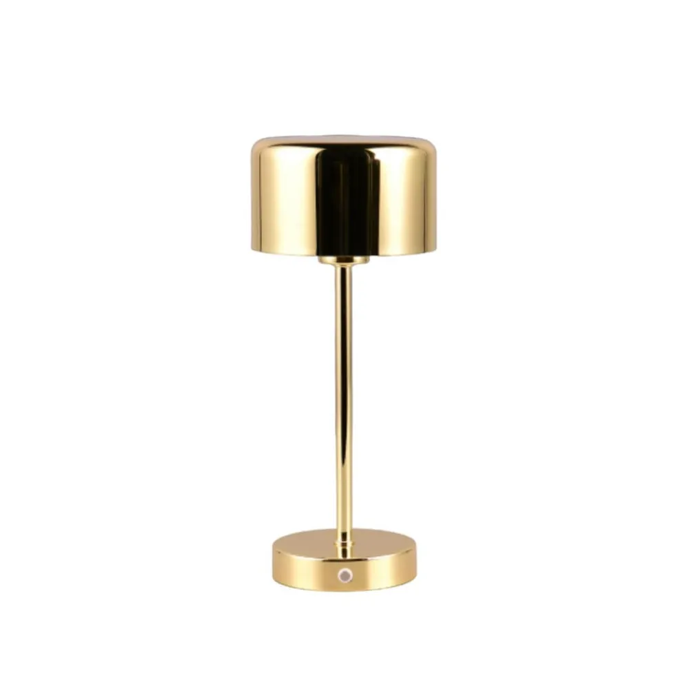 Reality Leuchten Arbejdsrum/Kontor|Bordlamper > Jeff LED-bordlampe, messing, højde 30 cm, metal