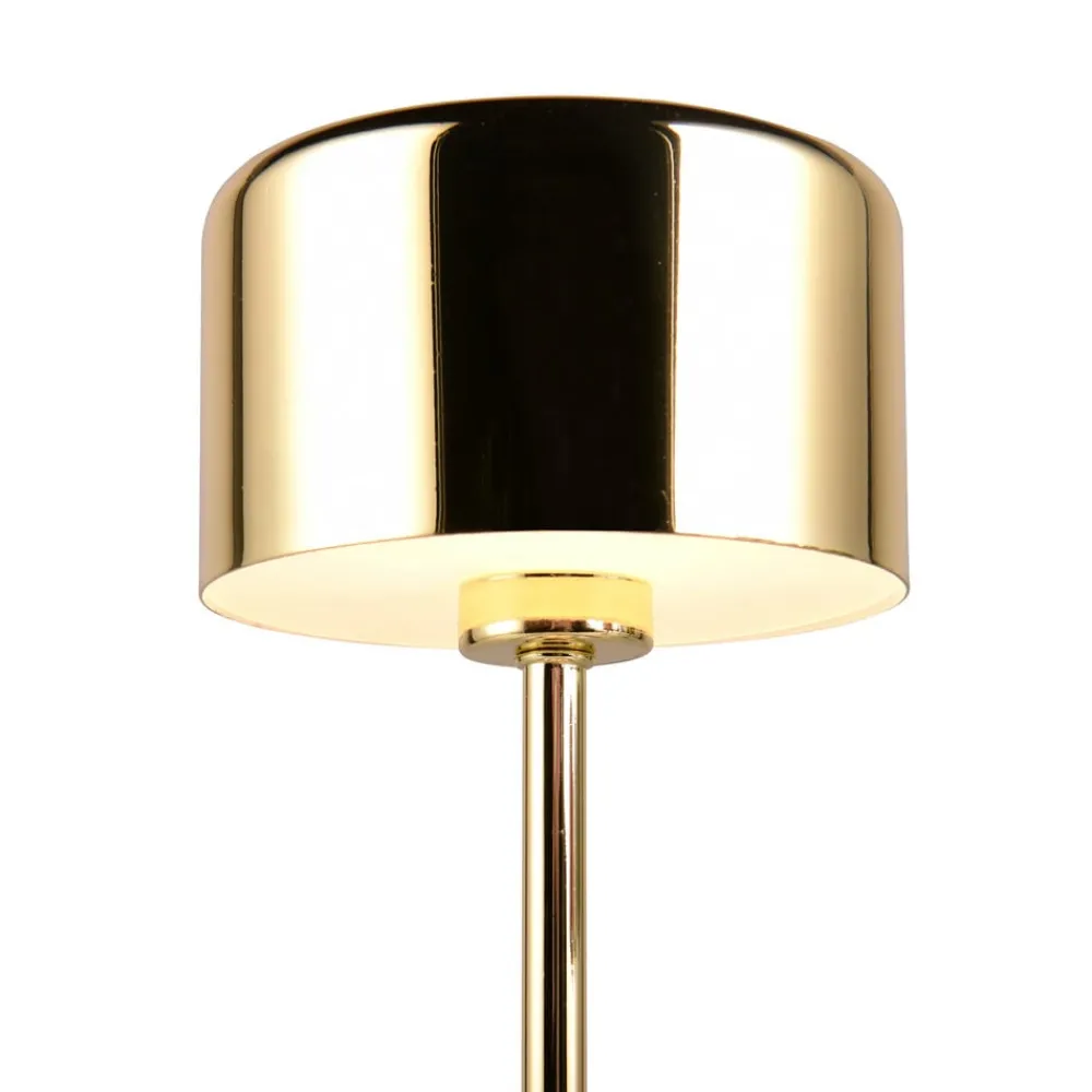 Reality Leuchten Arbejdsrum/Kontor|Bordlamper > Jeff LED-bordlampe, messing, højde 30 cm, metal