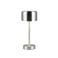 Reality Leuchten Arbejdsrum/Kontor|Bordlamper > Jeff LED-bordlampe, nikkelfarvet, højde 30 cm, metal