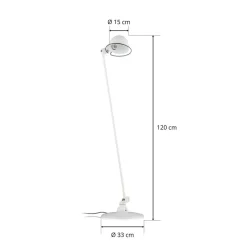 Jieldé Gulvlamper > Loft D1200-gulvlampe, justerbar, hvid
