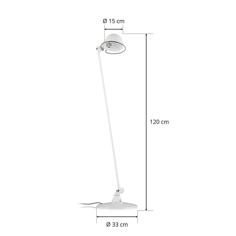 Jieldé Gulvlamper > Loft D1200-gulvlampe, justerbar, hvid