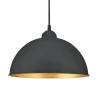 Trio Lighting Skinnesystem > Jimmy hængelampe til DUOline, sort-guld, E27