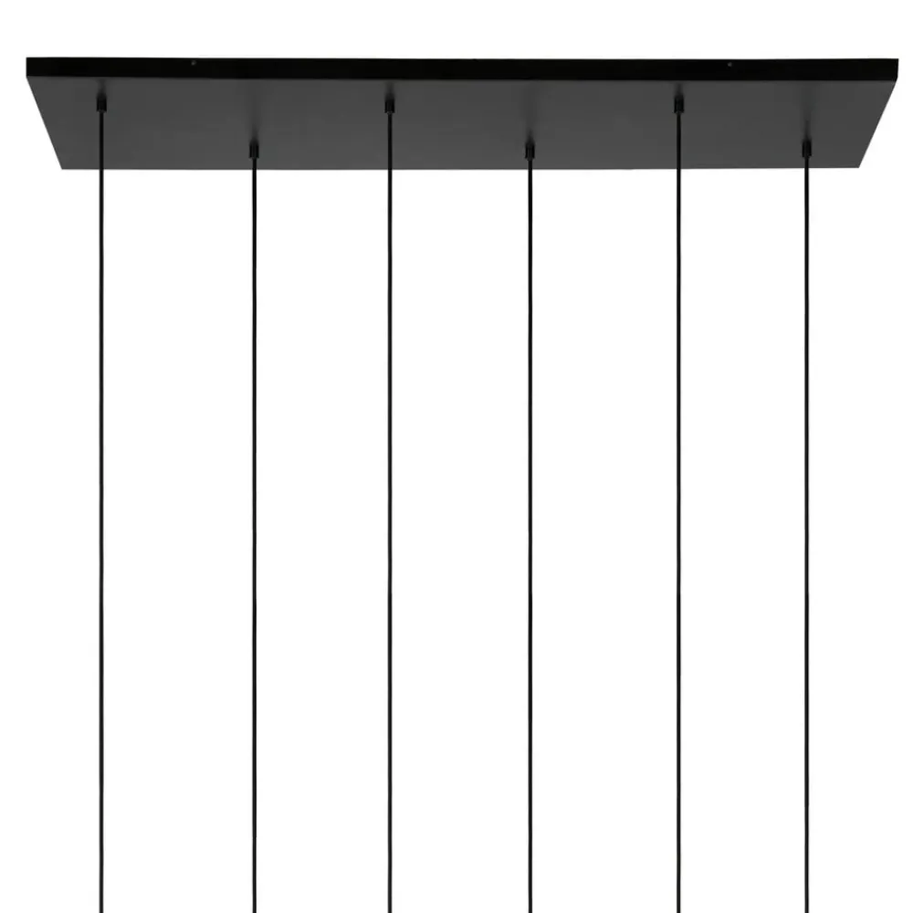 Lucide Pendellamper > Joanet hængelampe, røget grå/sort, glas, 132 cm lang