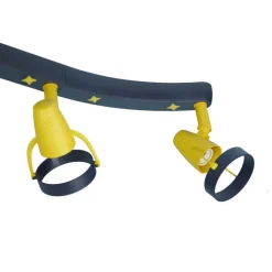 Niermann Standby Loftlamper > Joan loftspot, blå-gul, 70 cm, plast, 4 x GU10