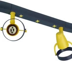 Niermann Standby Loftlamper > Joan loftspot, blå-gul, 70 cm, plast, 4 x GU10