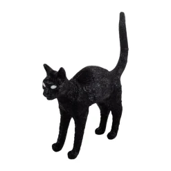 SELETTI Dekorationsbelysning > Jobby The Cat deko LED-bordlampe, sort