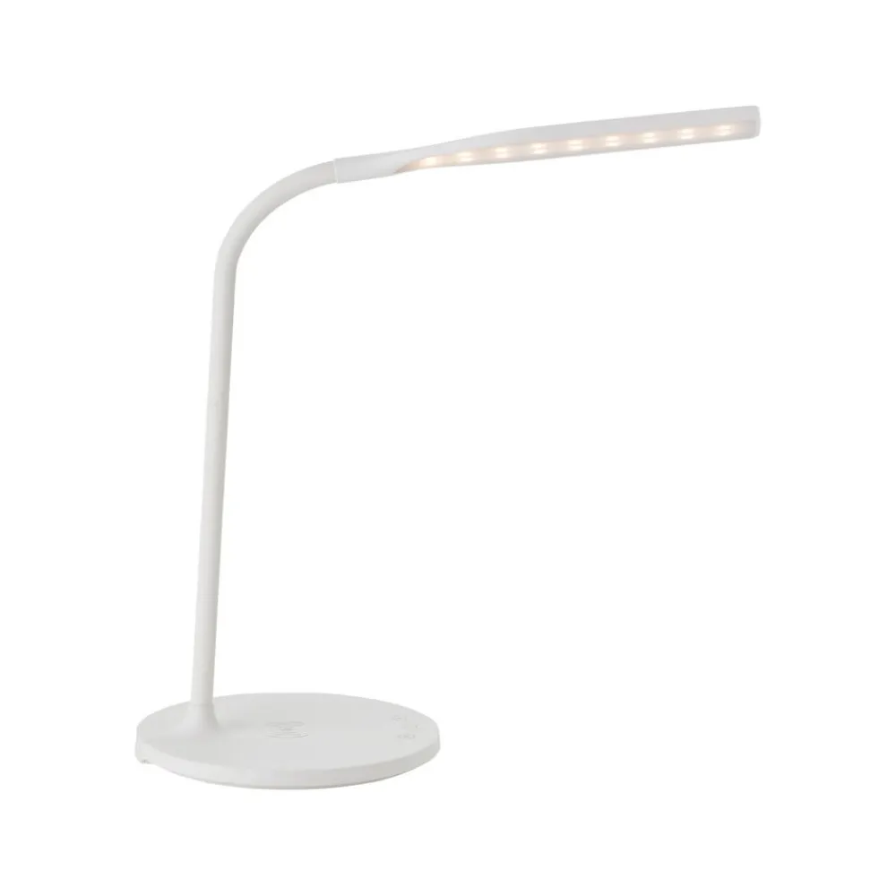 Arbejdsrum/Kontor ^ Brilliant Joni LED-bordlampe, hvid, højde 34 cm, CCT, dæmpbar
