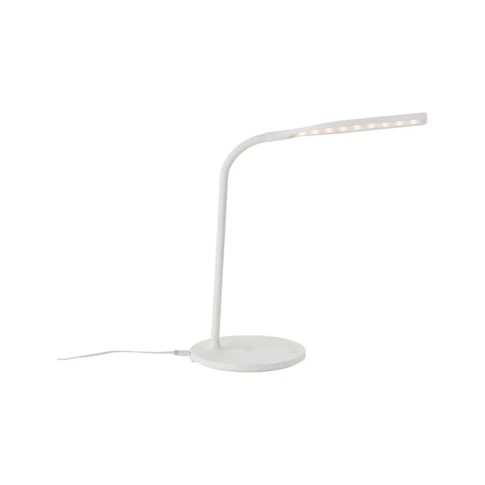 Arbejdsrum/Kontor ^ Brilliant Joni LED-bordlampe, hvid, højde 34 cm, CCT, dæmpbar