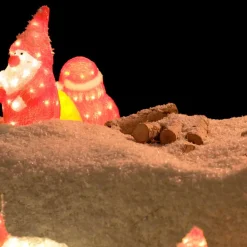 Konstsmide Christmas Julefigurer Udendørs|Julelys Udendørs > Julemand LED-dekorationsfigur rød IP44 højde 36 cm