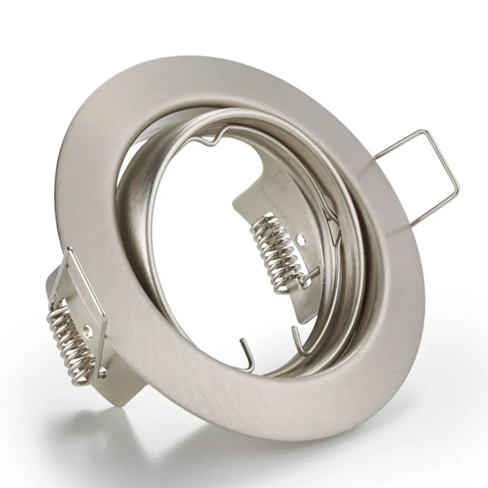 Loftlamper|Indbygningsspots ^ Trio Lighting Jura indbygningslampe, rund, mat nikkel