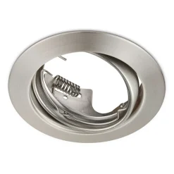 Loftlamper|Indbygningsspots ^ Trio Lighting Jura indbygningslampe, rund, mat nikkel