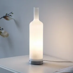 Bordlamper ^ JUST LIGHT. GmbH JUST LIGHT. bordlampe Bottle, opal hvid, glas, E14