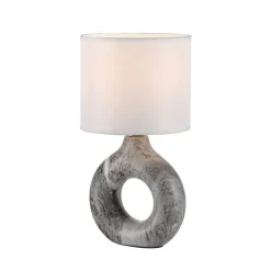JUST LIGHT. GmbH Bordlamper > JUST LIGHT. Carara bordlampe, keramisk fod, grå