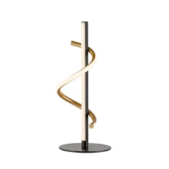 Bordlamper ^ JUST LIGHT. GmbH JUST LIGHT. Emanda LED-bordlampe, jern, sort-messing