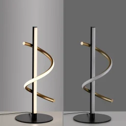 Bordlamper ^ JUST LIGHT. GmbH JUST LIGHT. Emanda LED-bordlampe, jern, sort-messing