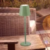 JUST LIGHT. GmbH Dekorationsbelysning|Terrassebelysning > JUST LIGHT. Euria LED-bordlampe, grøn, jern, IP54
