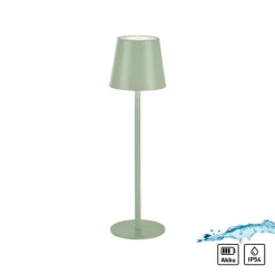 JUST LIGHT. GmbH Dekorationsbelysning|Terrassebelysning > JUST LIGHT. Euria LED-bordlampe, grøn, jern, IP54