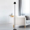 JUST LIGHT. GmbH Terrassebelysning > JUST LIGHT. Euria LED-gulvlampe, sort, jern, IP54