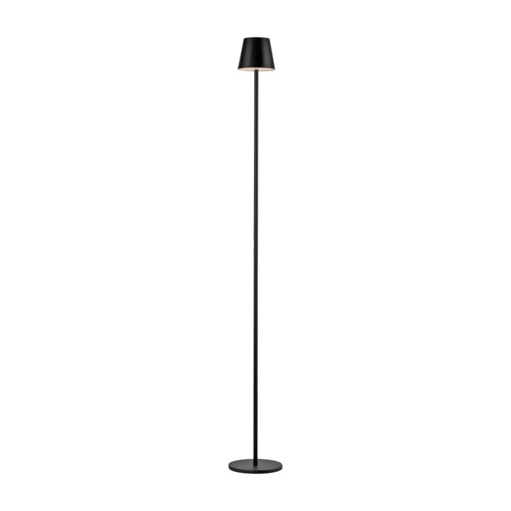 JUST LIGHT. GmbH Terrassebelysning > JUST LIGHT. Euria LED-gulvlampe, sort, jern, IP54