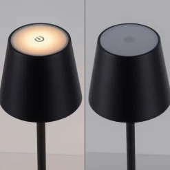 JUST LIGHT. GmbH Terrassebelysning > JUST LIGHT. Euria LED-gulvlampe, sort, jern, IP54