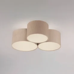 JUST LIGHT. GmbH Loftlamper > JUST LIGHT. Grøn Duro loftlampe, tekstil, 3 lyskilder