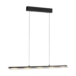 JUST LIGHT. GmbH Arbejdsrum/Kontor|Pendellamper > JUST LIGHT. Hængelampe Nele, sort, jern, glas