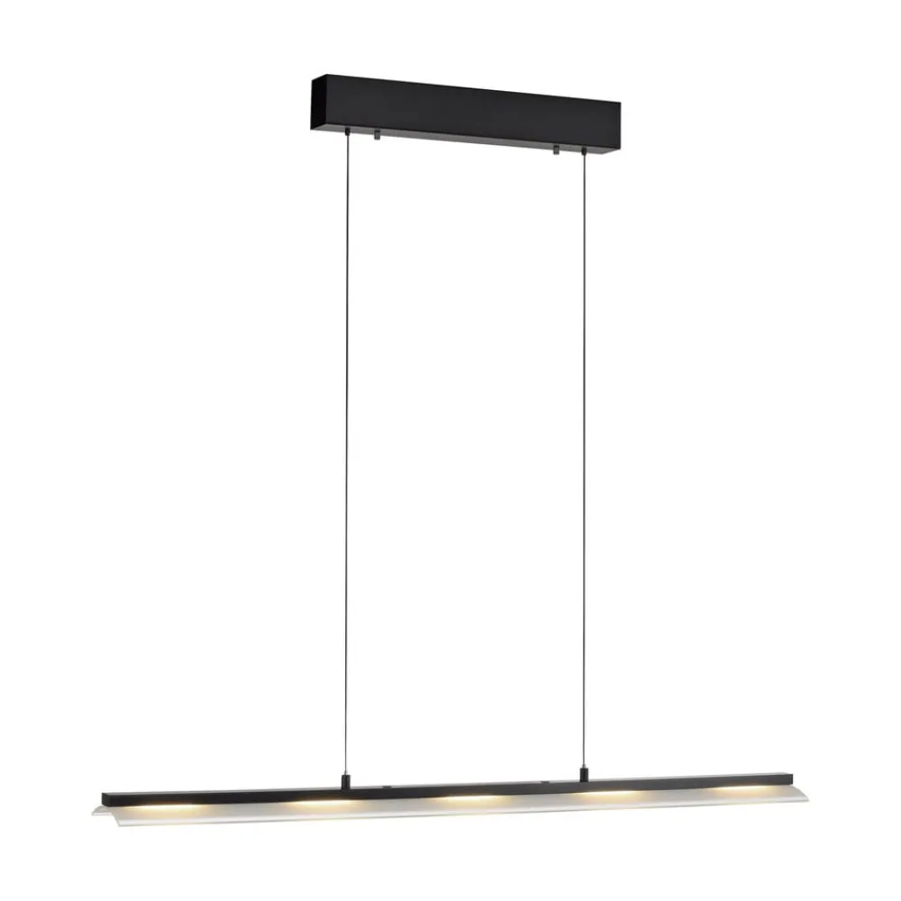 JUST LIGHT. GmbH Arbejdsrum/Kontor|Pendellamper > JUST LIGHT. Hængelampe Nele, sort, jern, glas