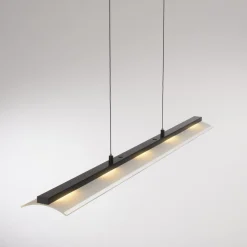 JUST LIGHT. GmbH Arbejdsrum/Kontor|Pendellamper > JUST LIGHT. Hængelampe Nele, sort, jern, glas