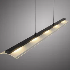 JUST LIGHT. GmbH Arbejdsrum/Kontor|Pendellamper > JUST LIGHT. Hængelampe Nele, sort, jern, glas