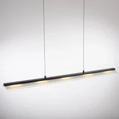 JUST LIGHT. GmbH Arbejdsrum/Kontor|Pendellamper > JUST LIGHT. Hængelampe Nele, sort, jern, glas