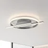 JUST LIGHT. GmbH Loftlamper|Loftlamper > JUST LIGHT. Korsa LED-loftslampe, stålfarvet, dæmpbar