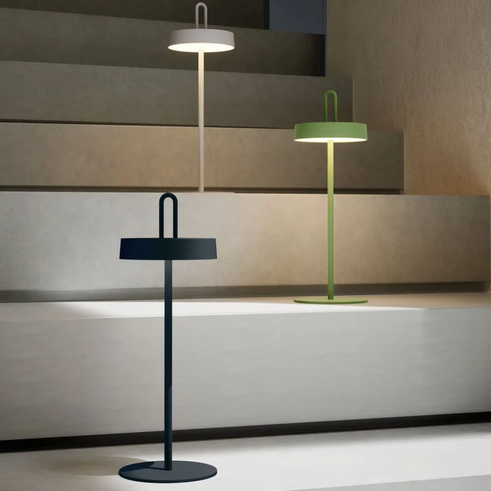 JUST LIGHT. GmbH Dekorationsbelysning|Terrassebelysning > JUST LIGHT. LED-bordlampe Amag grå-beige jern IP44