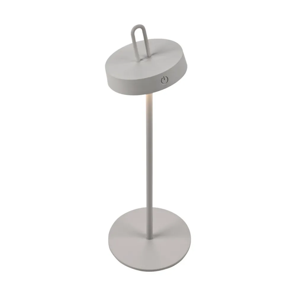JUST LIGHT. GmbH Dekorationsbelysning|Terrassebelysning > JUST LIGHT. LED-bordlampe Amag grå-beige jern IP44