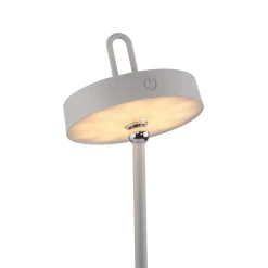 JUST LIGHT. GmbH Dekorationsbelysning|Terrassebelysning > JUST LIGHT. LED-bordlampe Amag grå-beige jern IP44