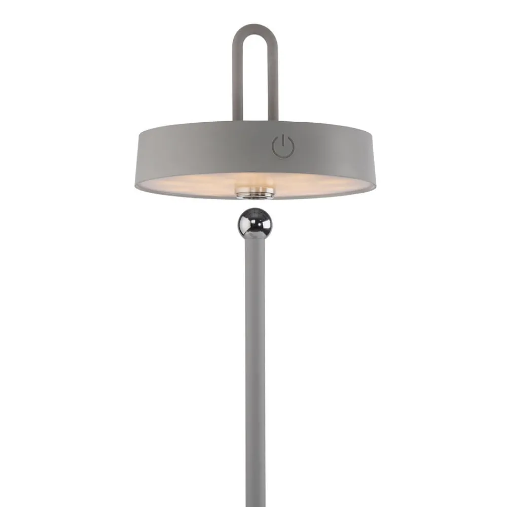 JUST LIGHT. GmbH Dekorationsbelysning|Terrassebelysning > JUST LIGHT. LED-bordlampe Amag grå-beige jern IP44