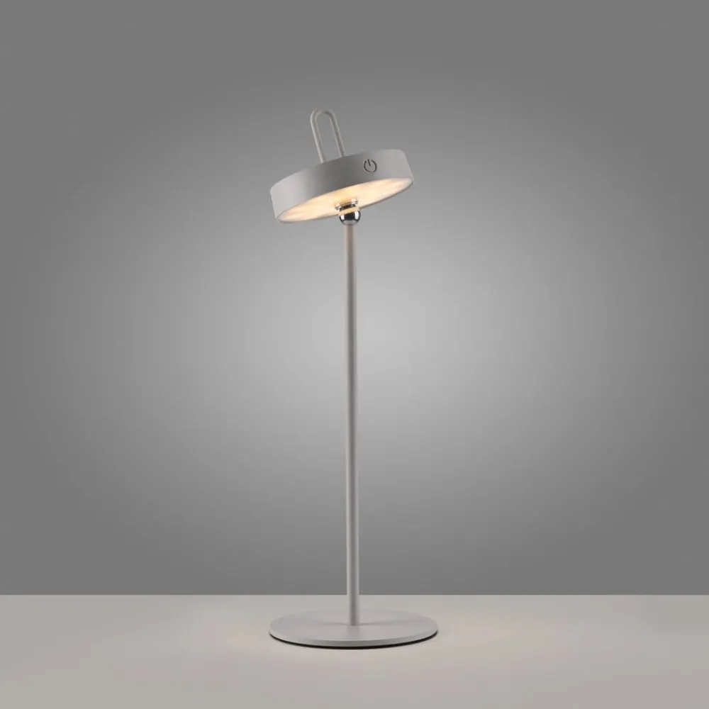 JUST LIGHT. GmbH Dekorationsbelysning|Terrassebelysning > JUST LIGHT. LED-bordlampe Amag grå-beige jern IP44