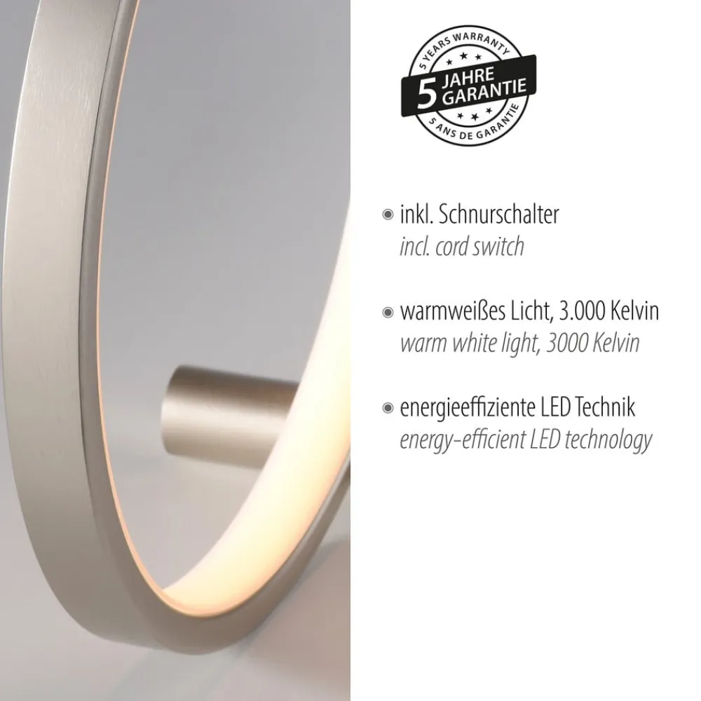 JUST LIGHT. GmbH Bordlamper > JUST LIGHT. LED-bordlampe Mini Ritus, Ø 25 cm, jern