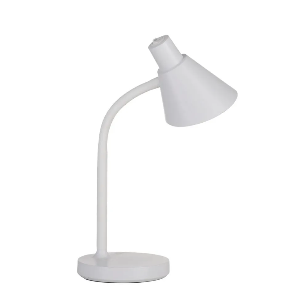 JUST LIGHT. GmbH Arbejdsrum/Kontor|Bordlamper > JUST LIGHT. LED-bordlampe Pixie, plast, hvid