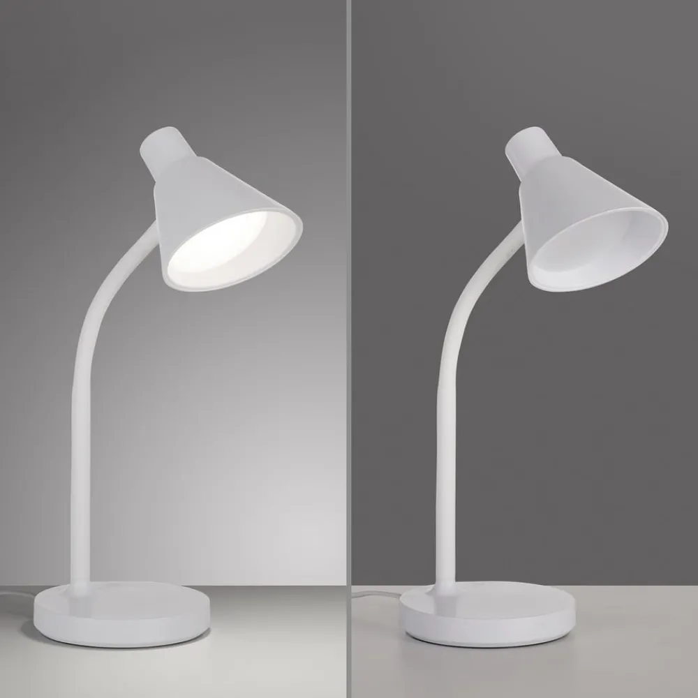 JUST LIGHT. GmbH Arbejdsrum/Kontor|Bordlamper > JUST LIGHT. LED-bordlampe Pixie, plast, hvid