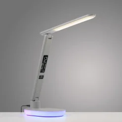 JUST LIGHT. GmbH Arbejdsrum/Kontor > JUST LIGHT. LED-bordlampe Tina, ABS, CCT, RGB, hvid