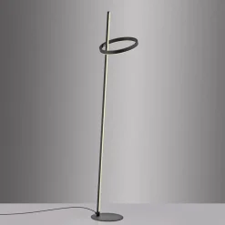 JUST LIGHT. GmbH Gulvlamper > JUST LIGHT. LED-gulvlampe Ritus sort jern Dæmper 3.000 K