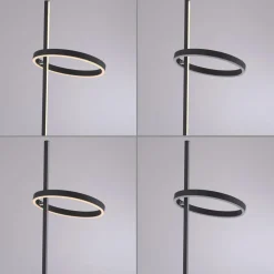 JUST LIGHT. GmbH Gulvlamper > JUST LIGHT. LED-gulvlampe Ritus sort jern Dæmper 3.000 K