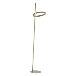 JUST LIGHT. GmbH Gulvlamper|Gulvlamper > JUST LIGHT. LED-gulvlampe Ritus sand, jern, dæmper, 3.000 K