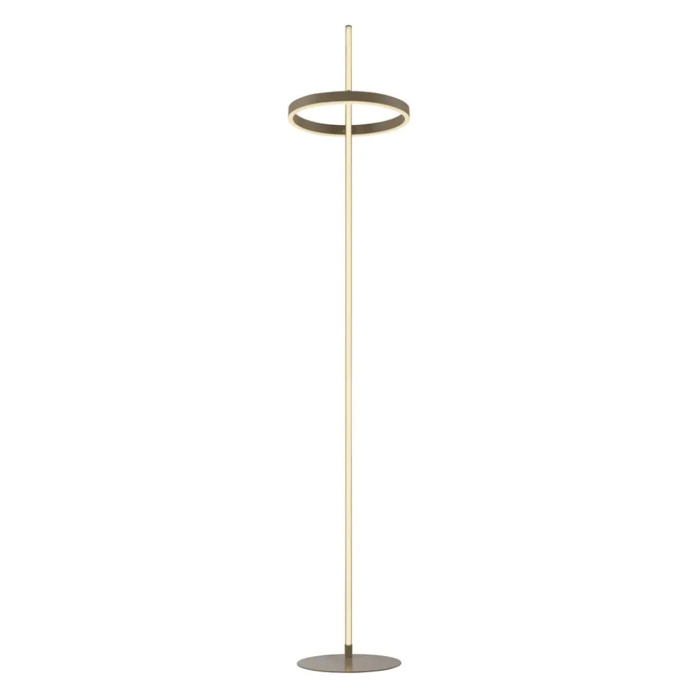 JUST LIGHT. GmbH Gulvlamper|Gulvlamper > JUST LIGHT. LED-gulvlampe Ritus sand, jern, dæmper, 3.000 K